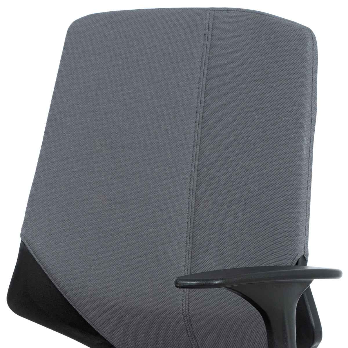 Kancelářská židle, šedá látka, černé PP područky DOPRODEJ